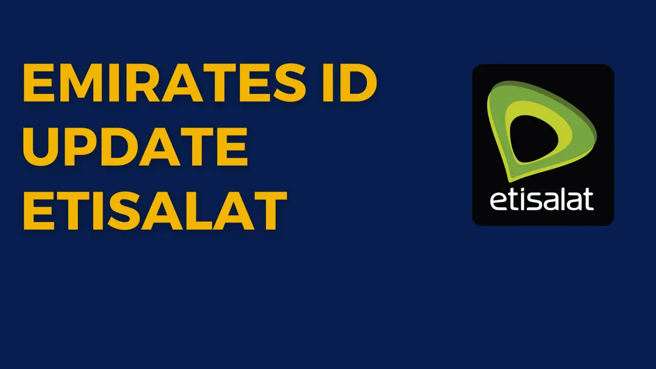 Emirates ID update Etisalat